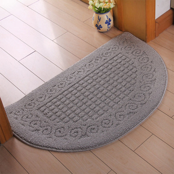 Home Kitchen Doormat Stairs Floor Mat Washable 38x58CM-Gray