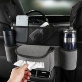 Seat Back Organizer Storage Bags Car Between Seats Organizers Gray