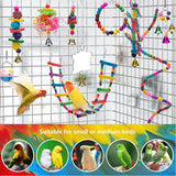 10pcs Bird Swing Chewing Toys Parrot Bell Hammock Parrot Toy