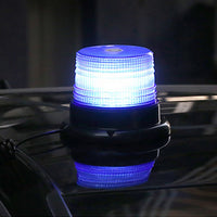 Car Emergency Beacon Strobe Amber LED Flashing Lights Warning Rotating Lamp Blue