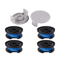 4 Pcs Set Replacement Trimmer Spool Line Strimmer with Lid For Ryobi Grass Trimmer