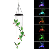 Colour-Changing LED Solar Hummingbird Wind Chime