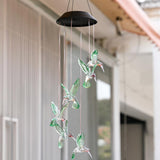 Colour-Changing LED Solar Hummingbird Wind Chime