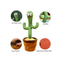 Dancing Cactus Plush Toy Singing and Dancing Funny Kids Baby Toy