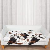 Cute Animal Printed Floor Mat Western Decor for Home and Room Cow Style