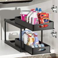 2 Tier Under Sink Organizer Kitchen Storage Bathroom Countertop Organizer -Style 2