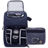 DSLR Camera Backpack for Photography and Laptop Travel Use -Navy