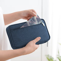 Multifunctional Travel Passport Bag-Navy