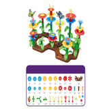 76Pcs Kids Flower Garden Building Toys Gardening Pretend Gift