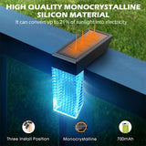 2 Pack LED Solar Powered Light Outdoor Garden Wall Fence Lights