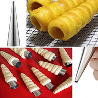 Set of 10 Pack Large Baking Cones Cream Horn Mould-Small Size