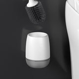 Wall-mounted Models Silicone Bristles Toilet Brush and Holder Set