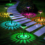 4pcs Solar Powered Outdoor Garden Lights Mixture Color