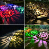 4pcs Solar Powered Outdoor Garden Lights Mixture Color