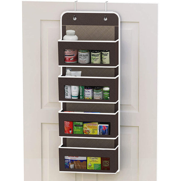 Over The Door Organizer Storage Wall Mount Hanging Organizer for Bedroom or Kitchen Coffee