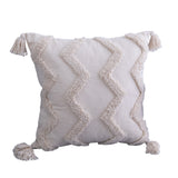 Boho Tassels Pillow Cover Throw Cushion Case Tufted Woven Home Decor-Style 2