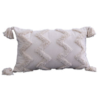 Boho Tassels Pillow Cover Throw Cushion Case Tufted Woven Home Decor-Style 3