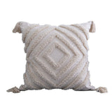 Boho Tassels Pillow Cover Throw Cushion Case Tufted Woven Home Decor-Style 4