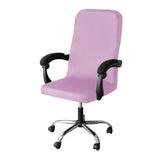 1 Piece Water Resistant Office Chair Slipcovers Pink-M