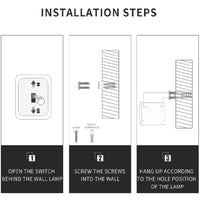 4Pcs Outdoor Waterproof 3LED Solar Fence Light Garden Wall Lamp White