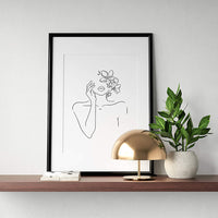 FancyGrab Set of Line Art Prints Abstract Figure Printing Canvas Modern Wall Art Home Decor Style 3