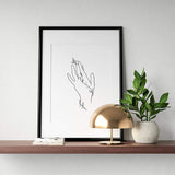 FancyGrab Set of Line Art Prints Abstract Figure Printing Canvas Modern Wall Art Home Decor Style 3