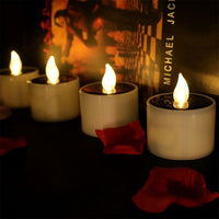 FancyGrab 6Pcs Solar Powered LED Flickering Flameless Candle Tea Light Energy Saving Lamp Lantern