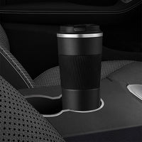 FancyGrab 510ml Reusable Vacuum Stainless Steel Insulated Coffee Mug with Seal Lid Black