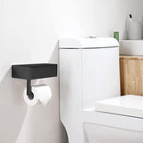 Stainless Toilet Paper Holder with Shelf Flushable Wipes Dispenser for Bathroom-Style 2