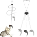 Set of 2 Styles Hanging Door Bouncing Self-Play Interactive Mouse Cat Toy