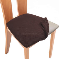 Set of 4 Pcs Stretch Dining Chair Covers Coffee