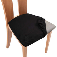 Set of 4 Pcs Stretch Dining Chair Covers Black