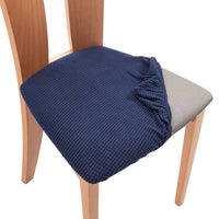 Set of 4 Pcs Stretch Dining Chair Covers Navy