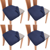 Set of 4 Pcs Stretch Dining Chair Covers Navy