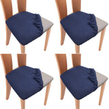 Set of 4 Pcs Stretch Dining Chair Covers Navy