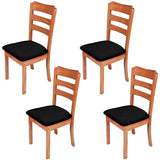 Set of 4Pcs Stretch Chair Cover Protectors Black