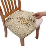 Printed Stretch Dining Chair Seat Covers 4-Pack Waner Style