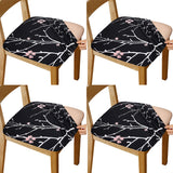 Printed Stretch Dining Chair Seat Covers 4-Pack Thriving Style