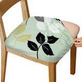 Printed Stretch Dining Chair Seat Covers 4-Pack Love Home Style