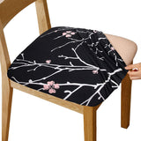 Printed Stretch Dining Chair Seat Covers 4-Pack Thriving Style