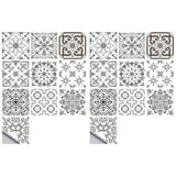 20pcs Moroccan Style Tile Wall Stickers Removable Decorative Kitchen Bathroom Stickers-Style 2