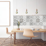 20pcs Moroccan Style Tile Wall Stickers Removable Decorative Kitchen Bathroom Stickers-Style 2