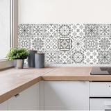 20pcs Moroccan Style Tile Wall Stickers Removable Decorative Kitchen Bathroom Stickers-Style 2