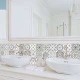 20pcs Moroccan Style Tile Wall Stickers Removable Decorative Kitchen Bathroom Stickers-Style 2