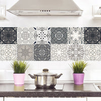 20pcs Moroccan Style Tile Wall Stickers Removable Decorative Kitchen Bathroom Stickers-Style 3