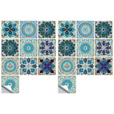 20pcs Moroccan Style Tile Wall Stickers Removable Decorative Kitchen Bathroom Stickers-Style 5