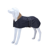 FancyGrab Dog Winter Jacket Extra Warm Raincoat Waterproof Fleece Coat Reflective Clothes Black