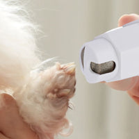 Pet Electric Nail Grinder Clippers Dog Cat LED Light Grooming Trimmer White