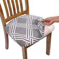 4Pcs Stretch Printed Chair Covers Chair Protector Cover Seat Slipcovers-Style 4