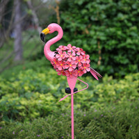 Flamingo Solar Lights Garden Pathway Outdoor Flamingo Stake